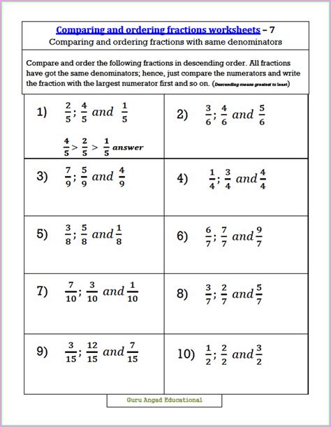 Multiplication Fraction Worksheets Grade 5 に対する画像結果