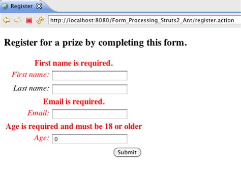 Image result for Error Form in HTML
