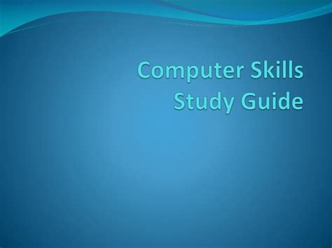 Image result for Computer Skills Presentation Slides