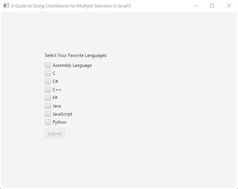 Image result for Checkboxes JavaFX