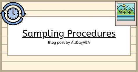 Image result for Time Sampling Procedures