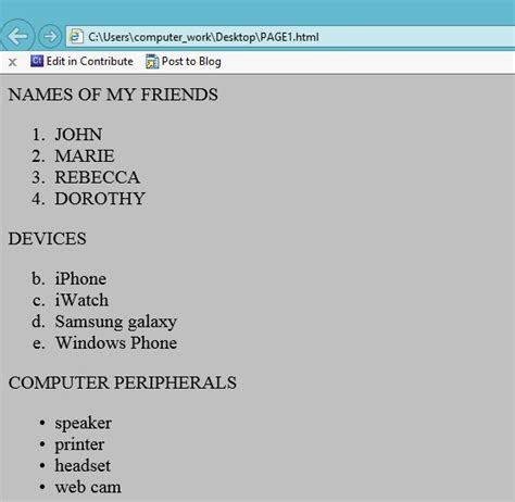 Image result for How to Do HTML Listing