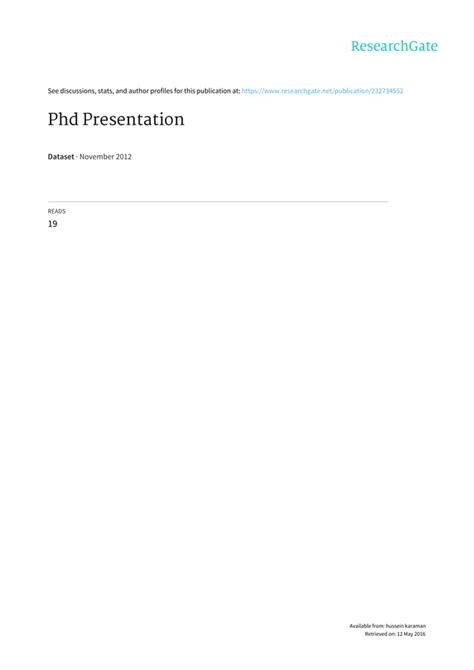 Image result for PhD Synopsis Slide Design