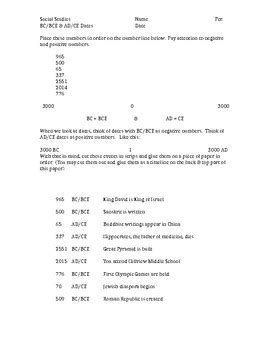 BC AD Timeline Worksheet에 대한 이미지 결과