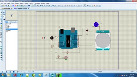 Afbeeldingsresultaten voor Arduino with PIR Sensor Proteus Simulation