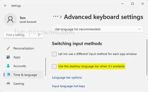 Image result for Add Language to the Taskbar
