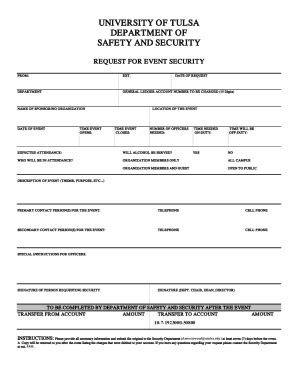 Image result for Event Security Intake Form