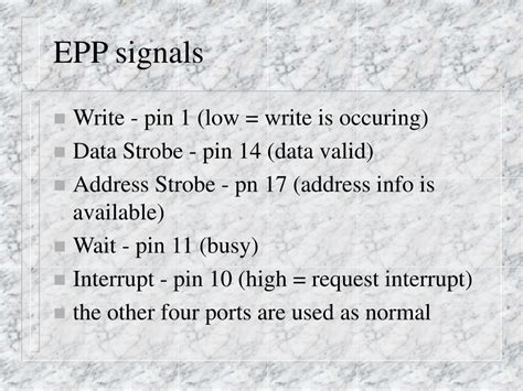 Image result for Parallel Port Signals