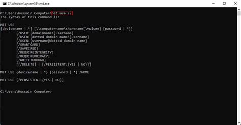 Image result for Net Use Persistent