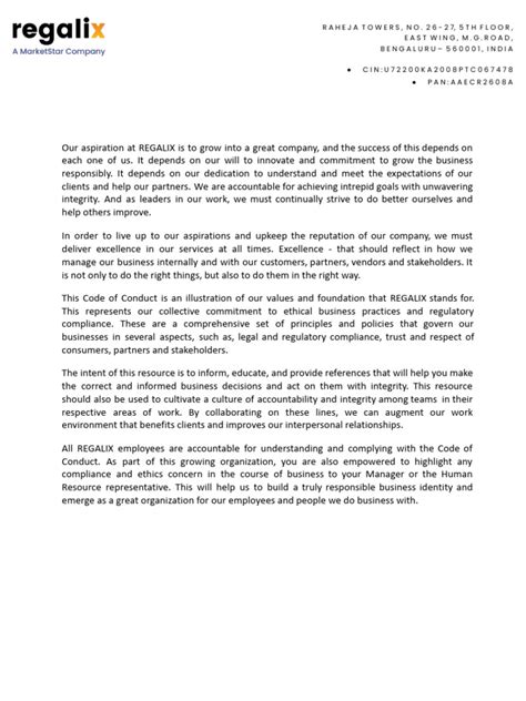 Code of Conduct Document に対する画像結果