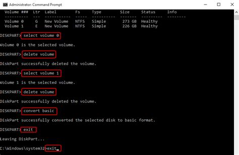 Vol Commands in Command Prompt に対する画像結果