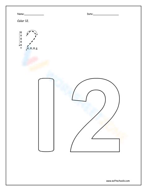Image result for Worksheet On Number 12