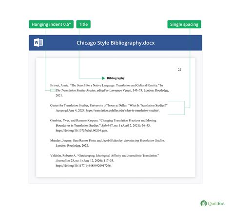 Image result for Chicago Format Citation Example
