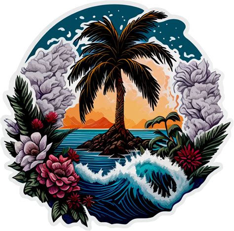 Palm Tree Sticker PNG に対する画像結果