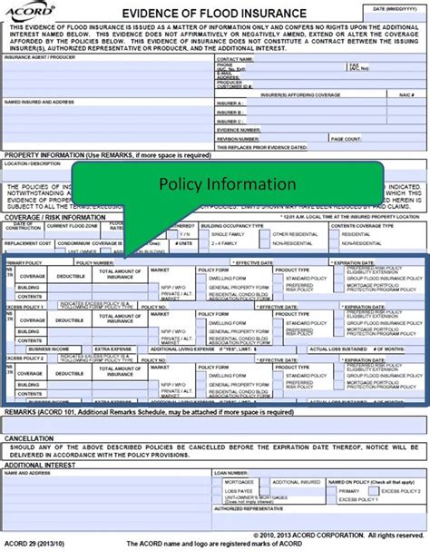 Acord Form Example に対する画像結果