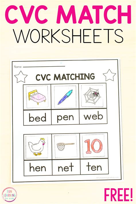 Image result for CVC Words Worksheet