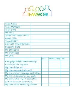 Afbeeldingsresultaten voor Unity and Teamwork Worksheet