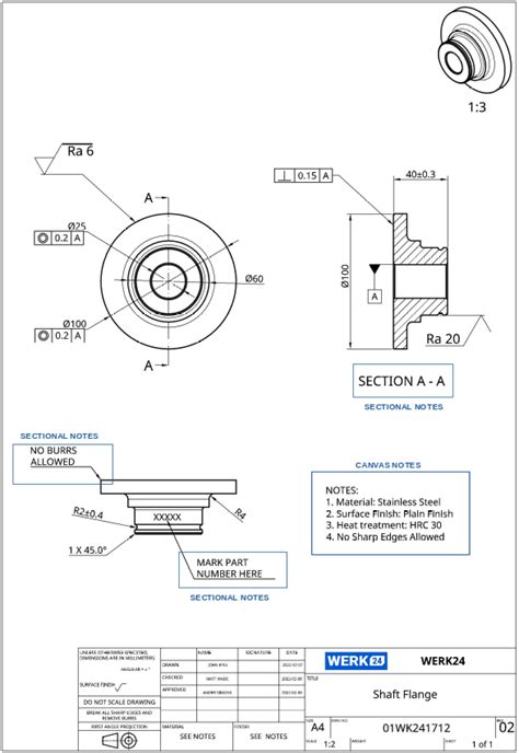 Image result for Technical Drawing A4 Example
