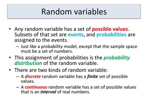 Toradh íomhá ar Possible Values of Random Variable
