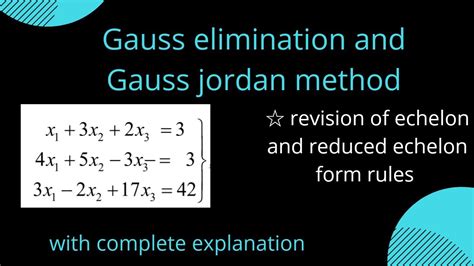 Bildergebnis für Gaussian Elimination Triangular Form