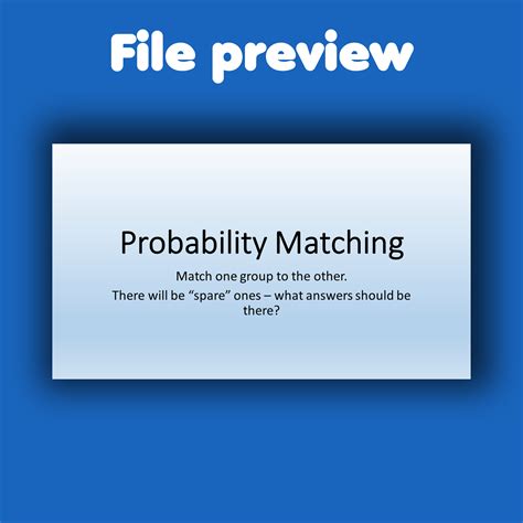 Matching Problem Probability に対する画像結果