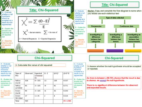 Image result for Chi-Squared Test a Level Biology