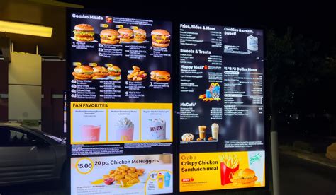 Toradh íomhá ar Digital Menu Board Examples