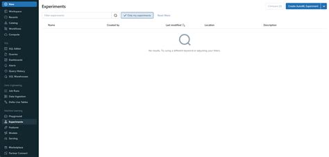 Toradh íomhá ar Databricks Experiments Data