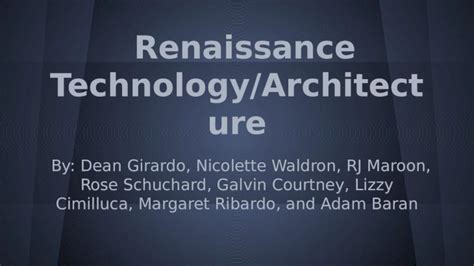 Image result for Renaissance Technology