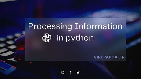 Image result for Python Processing