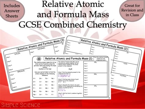 Toradh íomhá ar Relative Formula Mass Practice Questions