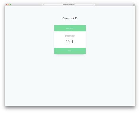 Calendar Box HTML/CSS Design に対する画像結果