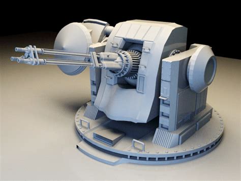 Image result for Turret Gun 3D Model