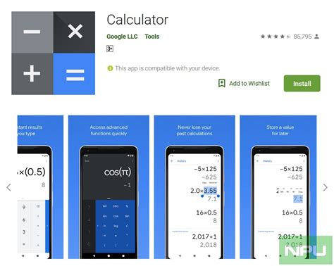 Image result for Calculator S with Android Operating System