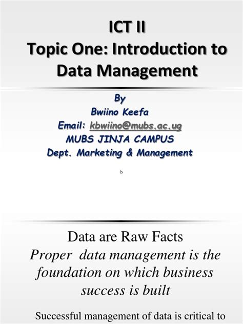 Image result for Introduction to Data Management