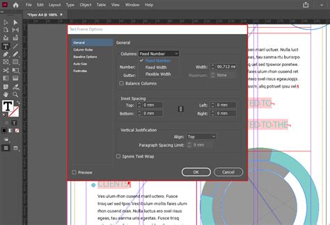 Toradh íomhá ar InDesign Text Box into Columns