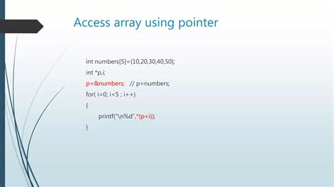 Image result for Pointer to Array