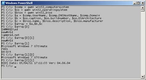Toradh íomhá ar PowerShell Arrays and Variables