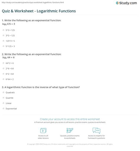 Image result for Day 7 Applications Exponential and Logarithmic Functions Worksheet