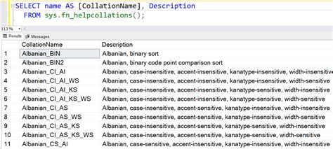 Image result for SQL Collation Default