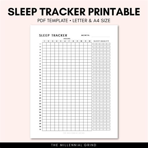 Image result for Free Printable Sleep Chart Template