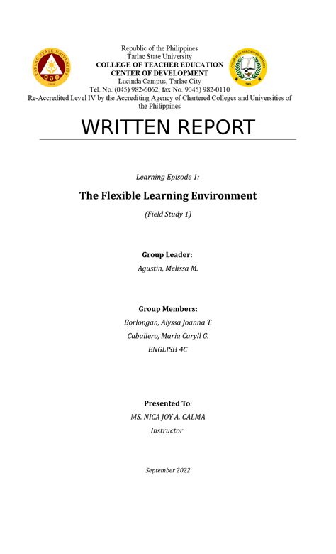 Image result for Written Report Module