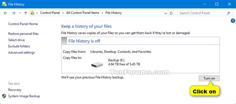 Image result for File History Driver for Windows 10