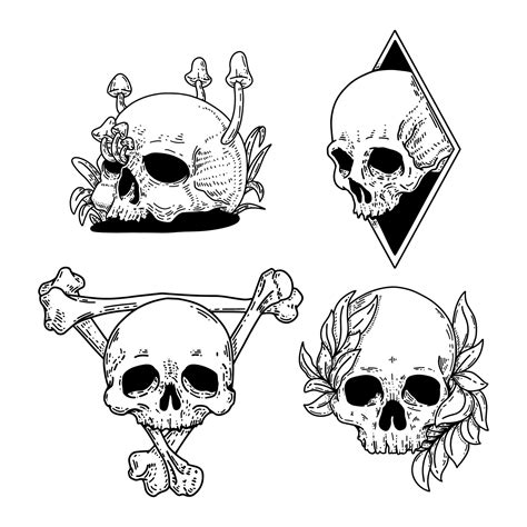 Image result for Alien Skull Tattoo Drawings