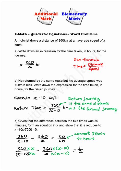 Bildergebnis für Quadratic Word Problems Formuka