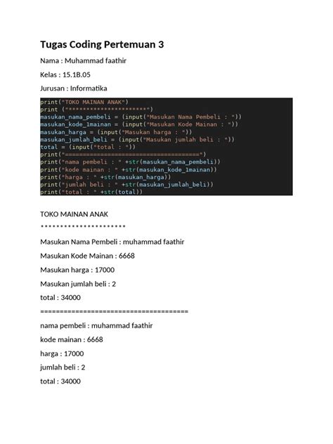 Image result for Contoh Coding Assigment