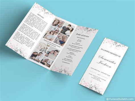 Image result for Tri-Fold Funeral Program Paper
