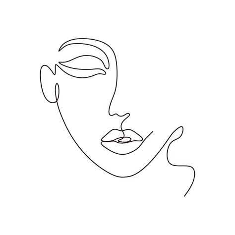 Toradh íomhá ar Simple Line Face Drawing