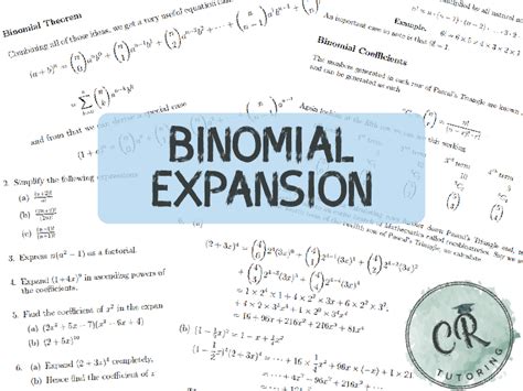 Image result for Examples of Question of Binomial Expansion