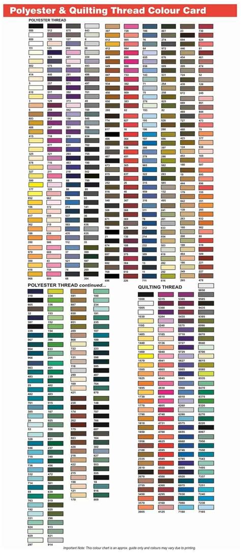 Thread Color Chart Simplicity に対する画像結果